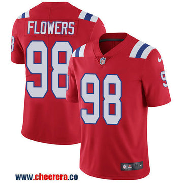Nike Trey Flowers New England Patriots red Vapor jersey