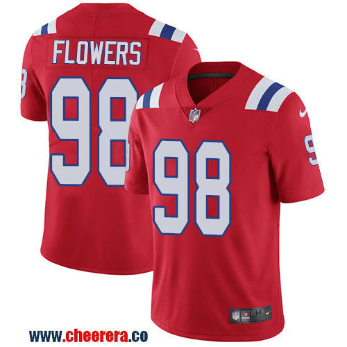 Nike Trey Flowers New England Patriots red Vapor jersey