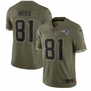 Nike New England Patriots olive Salute To Service jersey
