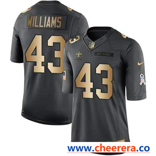 Nike Marcus Williams New Orleans Saints black Salute To Service jersey