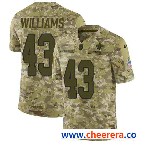 Nike Marcus Williams New Orleans Saints camo Salute To Service jersey