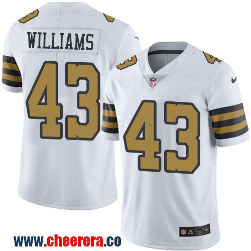 Nike Marcus Williams New Orleans Saints white Limited jersey