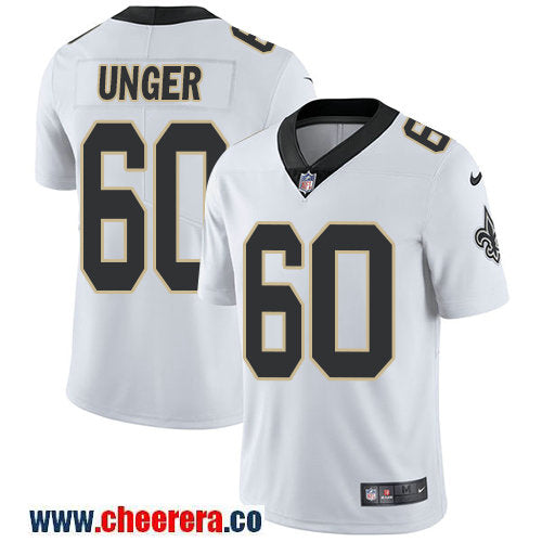 Nike Max Unger New Orleans Saints white Vapor jersey
