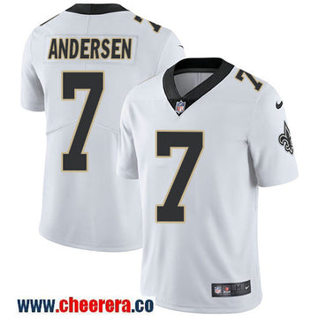 Nike Morten Andersen New Orleans Saints white Vapor jersey