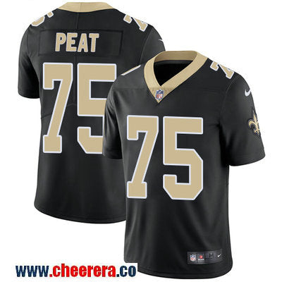 Nike Andrus Peat New Orleans Saints black Vapor jersey