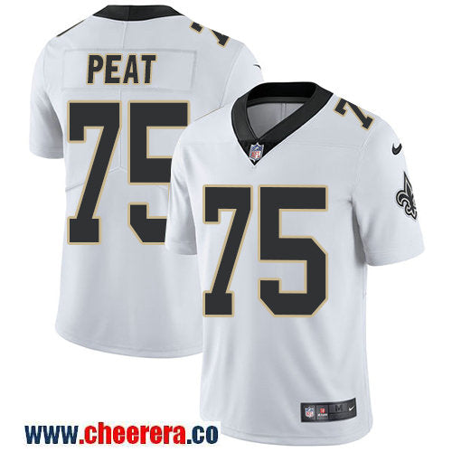Nike Andrus Peat New Orleans Saints white Vapor jersey