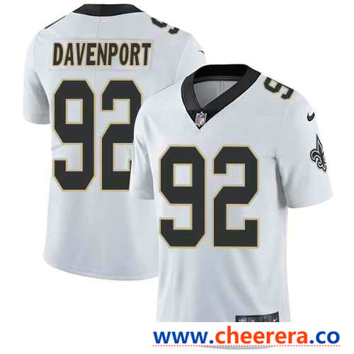 Nike Marcus Davenport New Orleans Saints white Vapor jersey