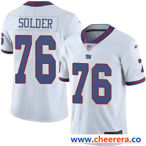 Nike Nate Solder New York Giants white Limited jersey