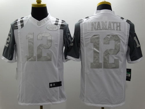 Nike Joe Namath New York Jets platinum Limited jersey
