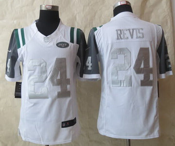 Nike Darrelle Revis New York Jets platinum Limited jersey