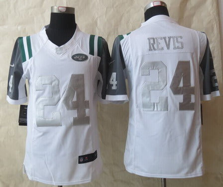 Nike Darrelle Revis New York Jets platinum Limited jersey