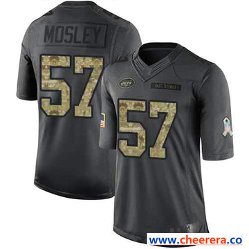 Nike C.J. Mosley Martin New York Jets black Salute To Service jersey