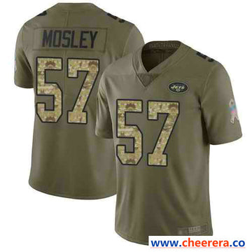 Nike C.J. Mosley Martin New York Jets olive Salute To Service jersey