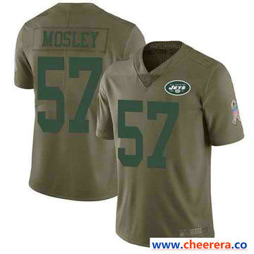 Nike C.J. Mosley Martin New York Jets olive Salute To Service jersey