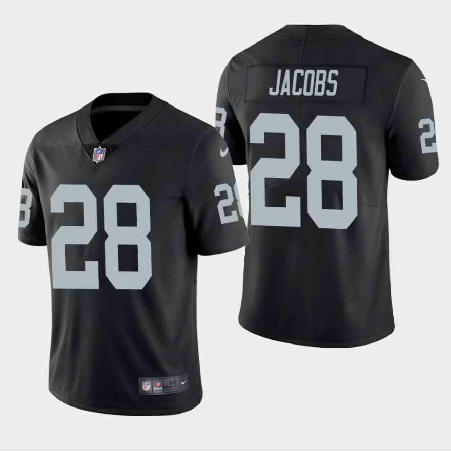 Nike Josh Jacobs Las Vegas Raiders black Vapor jersey