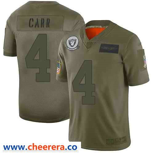 Nike Derek Carr Las Vegas Raiders camo Salute To Service jersey