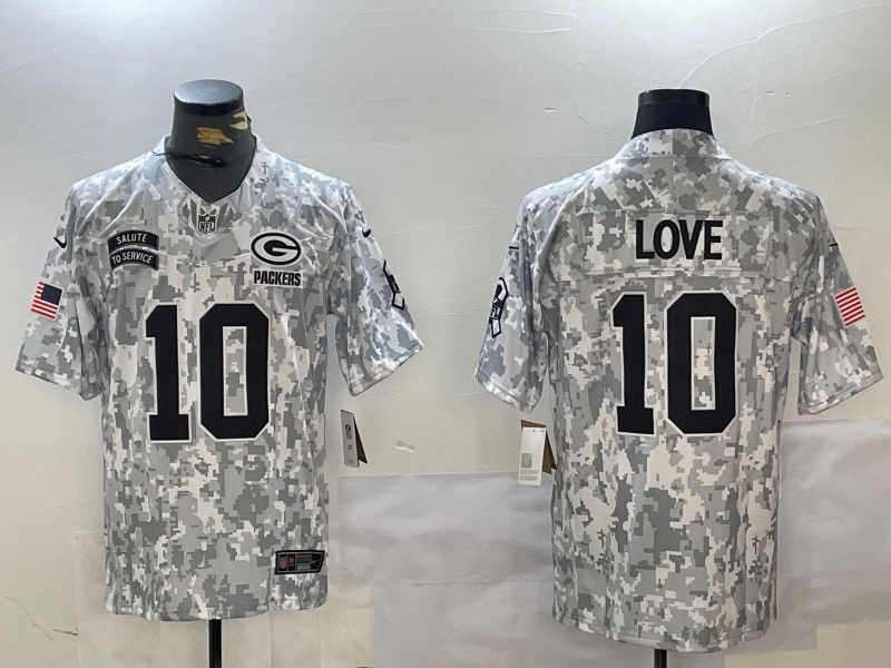 Nike Green Bay Packers camo Salute To Service jersey