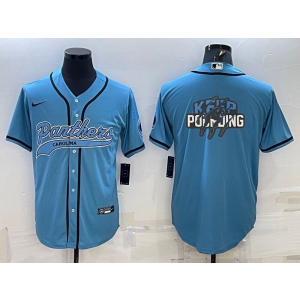 Nike Blank Carolina Panthers blue Vapor jersey