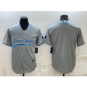 Nike Blank Carolina Panthers grey Vapor jersey