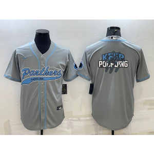 Nike Blank Carolina Panthers grey Vapor jersey