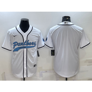 Nike Blank Carolina Panthers white Vapor jersey