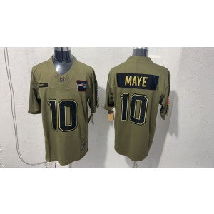 Nike New England Patriots olive Salute To Service jersey