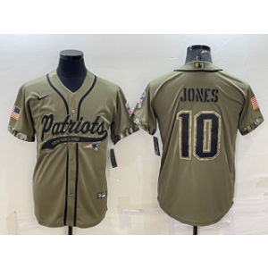 Nike New England Patriots olive Salute To Service jersey