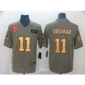Nike New England Patriots olive Salute To Service jersey