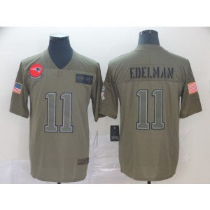 Nike New England Patriots olive Salute To Service jersey