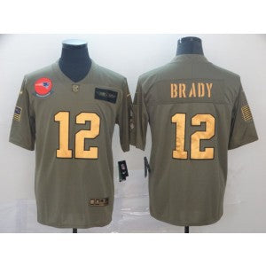 Nike New England Patriots gold Salute To Service jersey