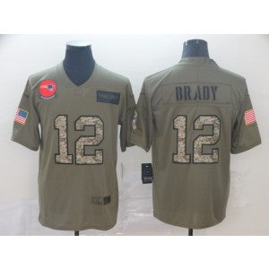 Nike New England Patriots olive Salute To Service jersey