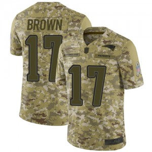 Nike New England Patriots brown Salute To Service jersey