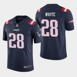 Nike New England Patriots white Color Rush jersey