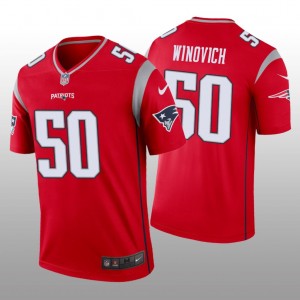 Nike New England Patriots red Inverted Legend jersey