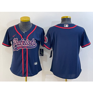 Nike Blank New England Patriots blue Vapor jersey