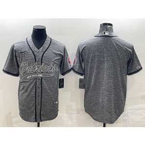 Nike Blank New England Patriots grey Vapor jersey