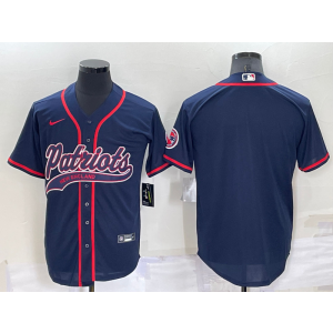 Nike Blank New England Patriots navy Vapor jersey