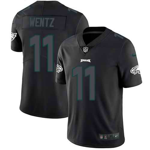 Nike Carson Wentz Philadelphia Eagles black Limited jersey