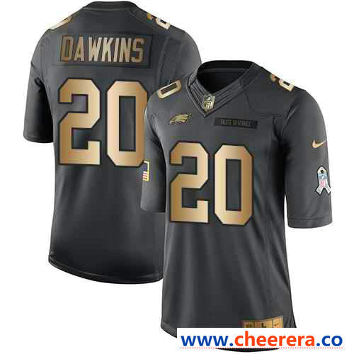 Nike Brian Dawkins Philadelphia Eagles anthracite Salute To Service jersey