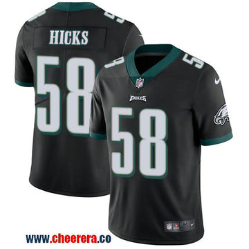 Nike Jordan Hicks Philadelphia Eagles black Vapor jersey