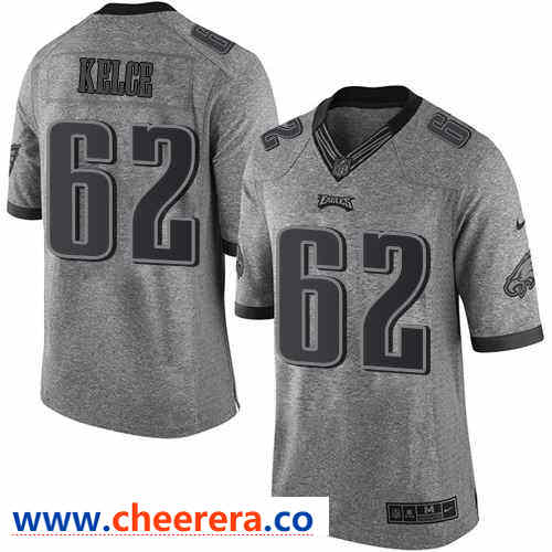 Nike Jason Kelce Philadelphia Eagles gray Limited jersey