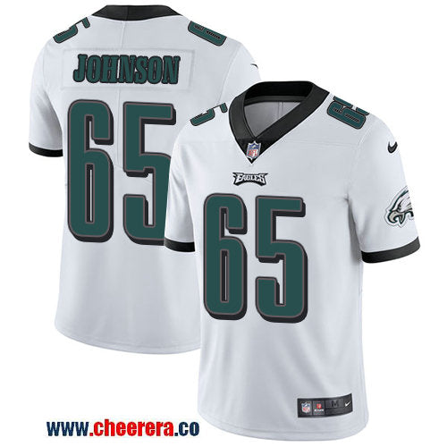 Nike Lane Johnson Philadelphia Eagles white Vapor jersey