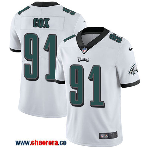 Nike Fletcher Cox Philadelphia Eagles white Vapor jersey