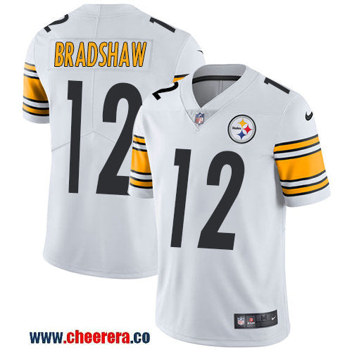 Nike Terry Bradshaw Pittsburgh Steelers white Vapor jersey