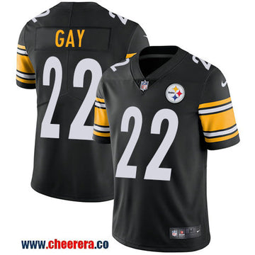 Nike William Gay Pittsburgh Steelers black Vapor jersey