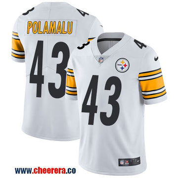 Nike Troy Polamalu Pittsburgh Steelers white Vapor jersey