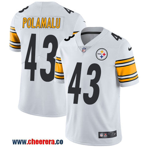 Nike Troy Polamalu Pittsburgh Steelers white Vapor jersey