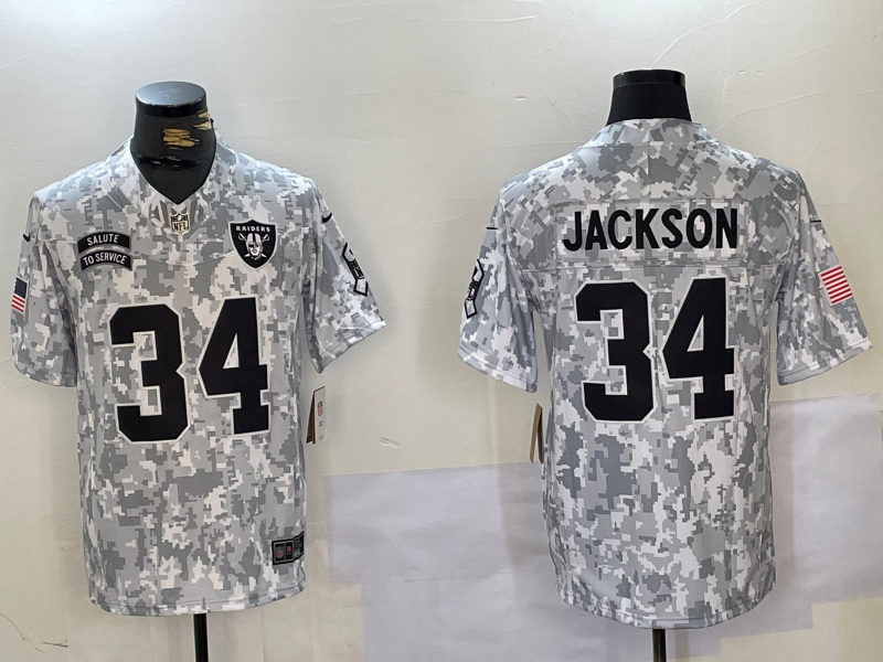 Nike Las Vegas Raiders camo Salute To Service jersey