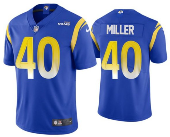 Nike Los Angeles Rams royal Vapor jersey