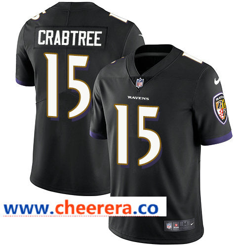 Nike Michael Crabtree Baltimore Ravens black Vapor jersey